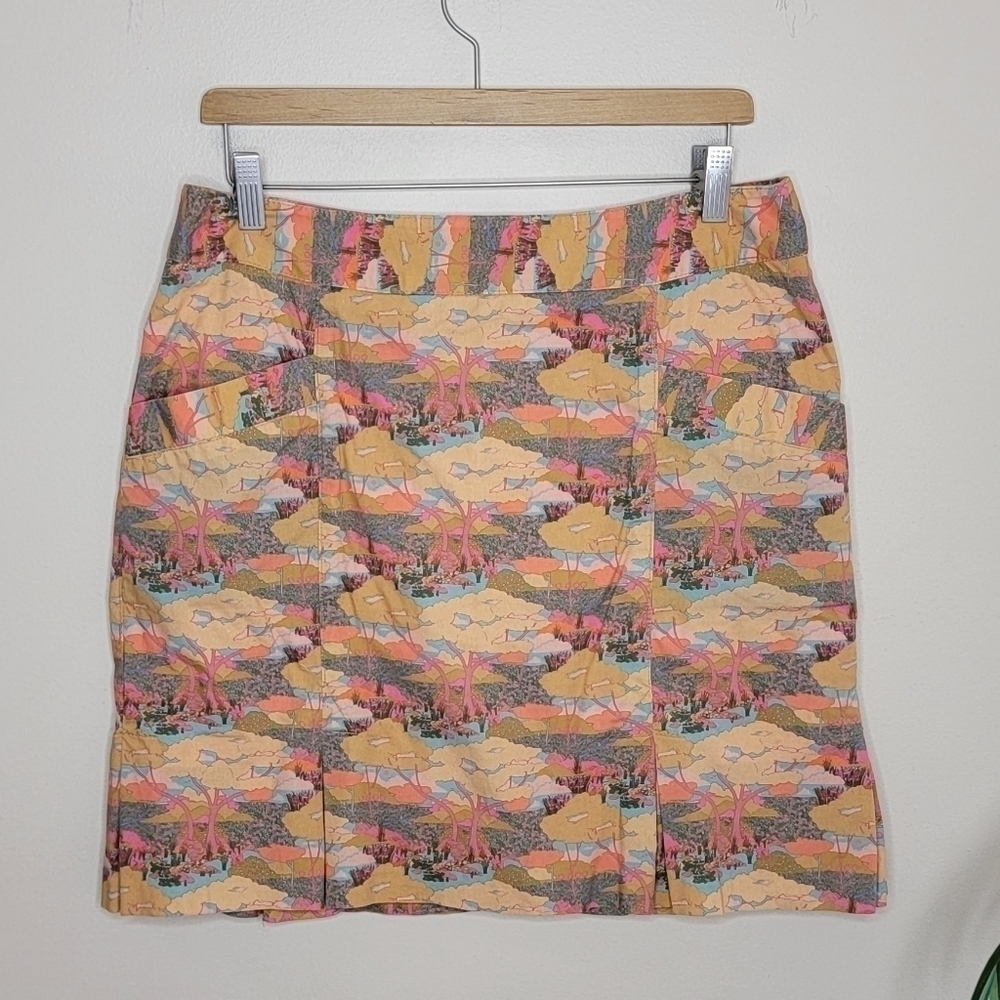 Lizzie Driver Unique Tree Forest Print Golf Skort Size 10